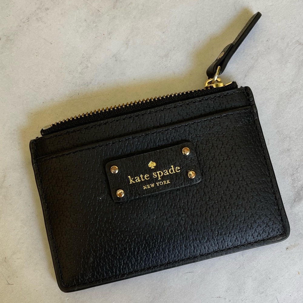 Kate Spade Black Coin and Card Holder Wallet
